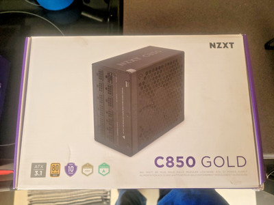 NZXT C850 Gold ATX 3.1 Fully Modular 850W Power Supply   Open Box