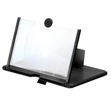 10" Screen Magnifier for Cell Phone, 3D Magnifying Projector Black 8.7x7x0.5"