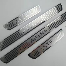 4pcs Vauxhall Astra Stainless Steel Door Sill Protector Strips Scuff Plates