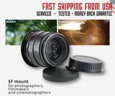 SERVICED Helios 44-2 58mm f2 Bokeh portrait Lens DSLR Fixed Canon EF mount