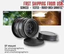 SERVICED Helios 44-2 58mm f2 Bokeh portrait Lens DSLR Fixed Canon EF mount