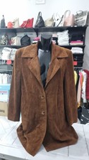 Veste Manteau Femme En Cuir Marron Taille 38 AN1015