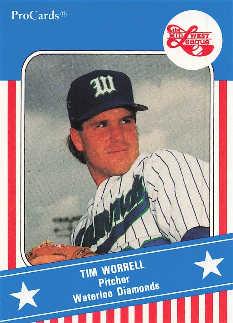 TIM WORRELL 1991 PRO CARDS MIDWEST LEAGUE MWL-31
