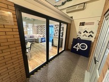 Aluminium Bifold 3 Doors RAL 7016 Anthracite Grey/White ORIGIN WS2 7QZ