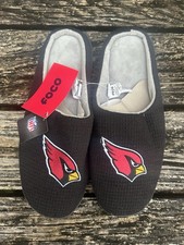 NWT FOCO NFL Arizona Cardinals Big Logo Memory Foam Slide Slipper XL 13-14 E6