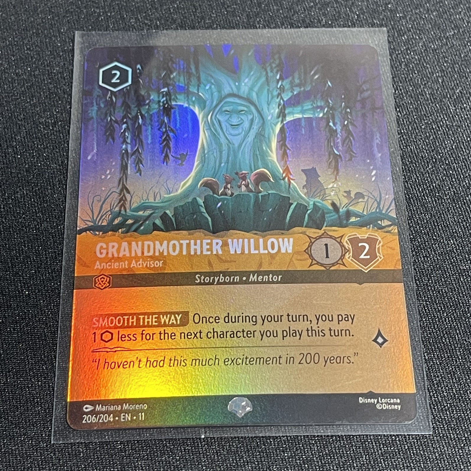 Grandmother Willow - Ancient Advisor (Epic) 206/204 Winterspell Holo