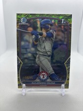 Alejandro Osuna #/75 Yellow Lunar Crater 1st Bowman Chrome 2023 Bowman Baseball