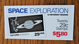 Space Explorarion, 29¢ stamp, Bklet of 20, Scott# 2568-2577, BK 192, Sealed MNH