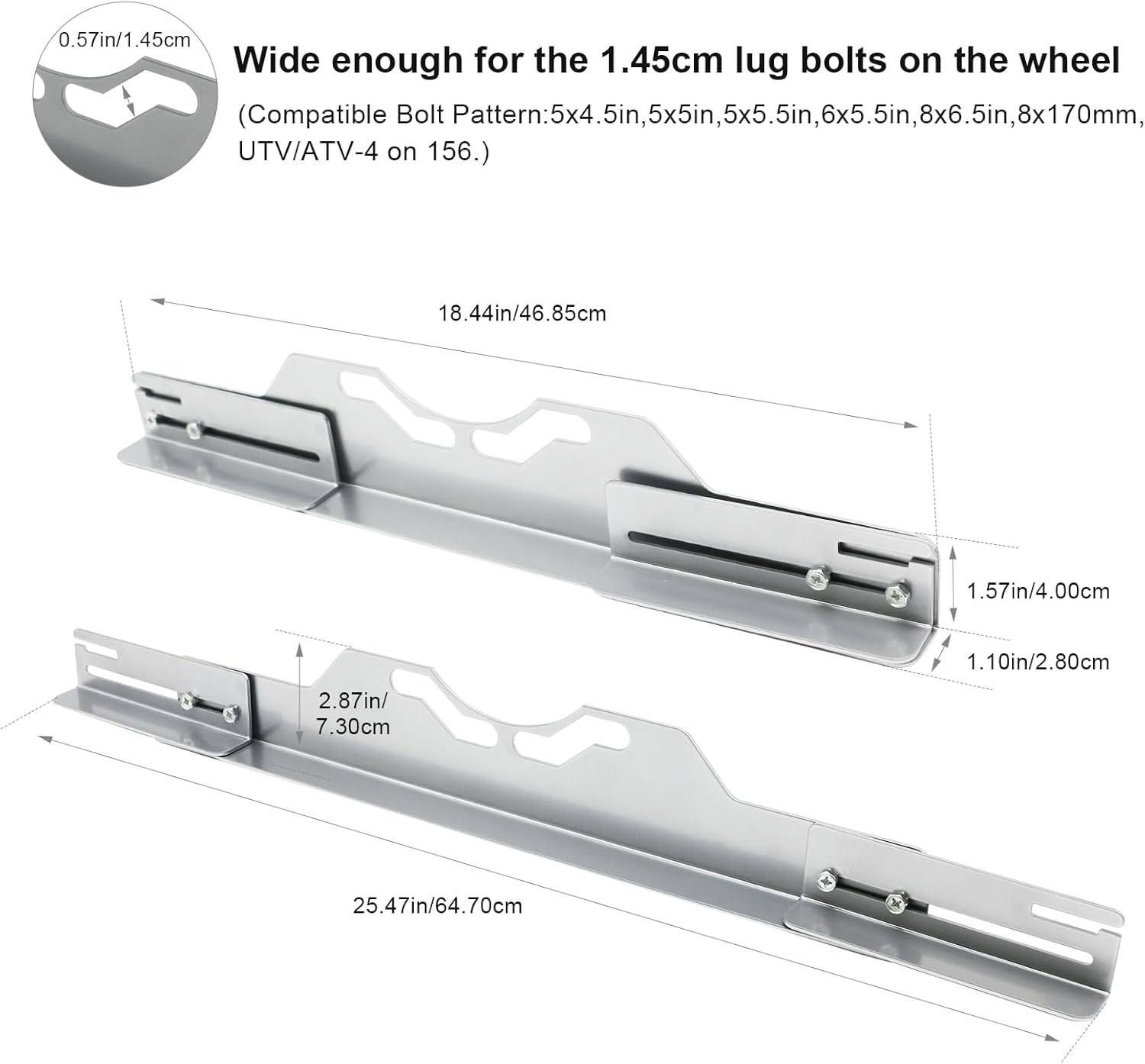 Wheel Alignment Tool with Tape Measures,Heavy Duty Toe Alignment Tool Plates,Car