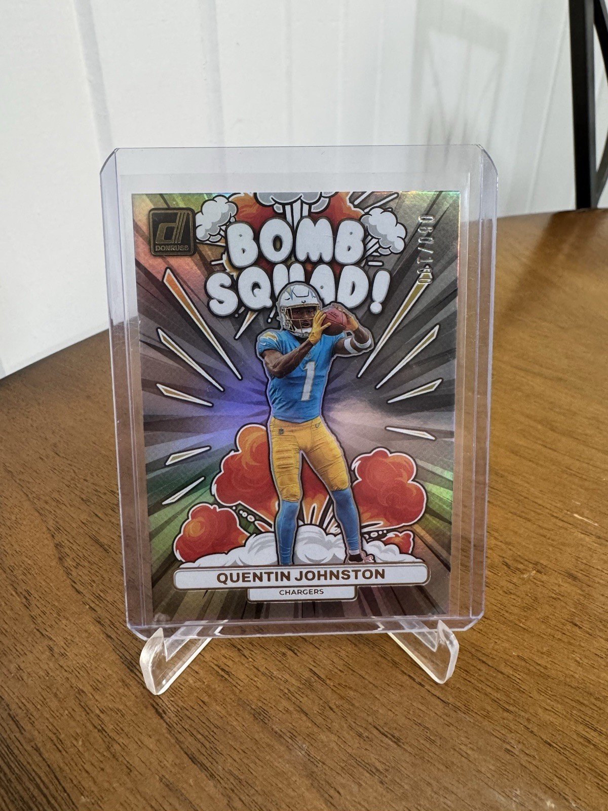 Quentin Johnston 2023 Donruss Bomb Squad Holo /100 Rookie