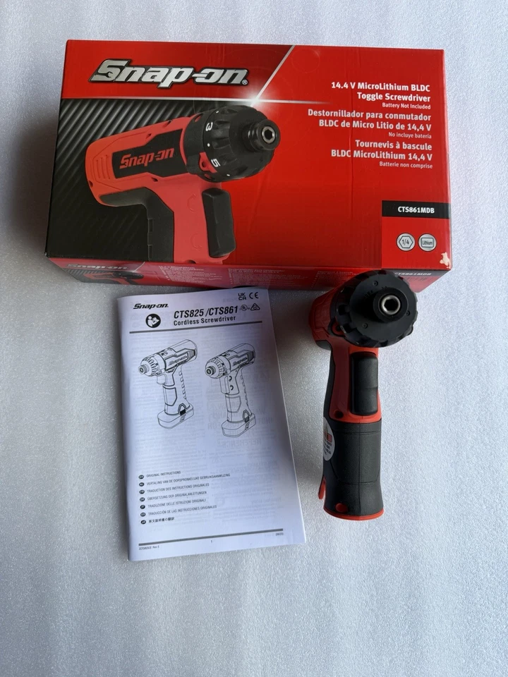 SNAP-ON CTS861MDB 14.4 V 1/4" Hex MicroLithium Cordless Toggle Screwdriver(Tool) - Image 2 of 4
