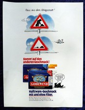 Godewind Zigaretten, originale Werbung aus 1979