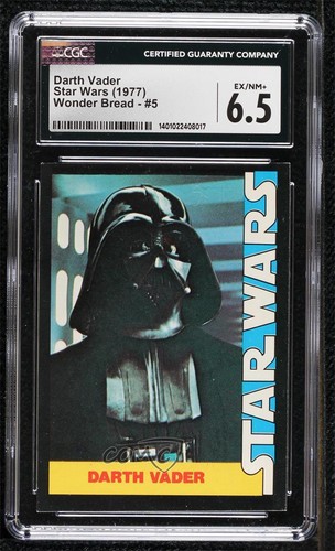 1977 Wonder Bread Star Wars #5 Darth Vader — CGC 6.5