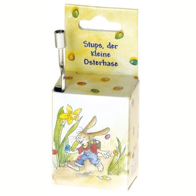 Fridolin Crank Music Box  Stups The Little Easter Bunny    Hanging Musical Clock