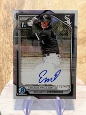 2024 Bowman Chrome - 1st  Auto Eduardo Herrera #CPA-EH Refractor /499 (AU, RC)