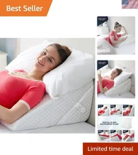 Customizable Sleep Wedge Pillow - Supports Back, Neck, and Acid Reflux Needs