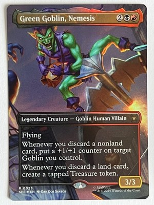 1 x Green Goblin, Nemesis - Borderless - Foil - SPE - LP - MTG