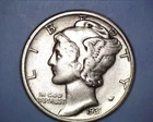 1931-S Mercury Head Silver Dime VF Cond.  ** 502-6