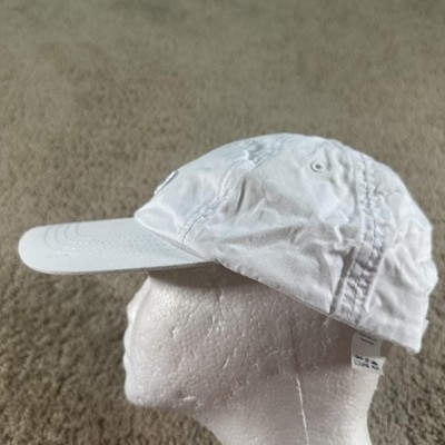 Alo Yoga Hat Cap Strap Back Womens O/S White Cotton Logo