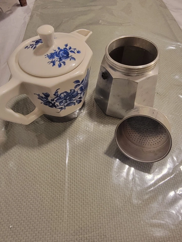 Оригинальная винтажная итальянская керамическая эспрессо-машина на плите «FLORY EXPRESS 1970-80 - Изображение 4 из 4