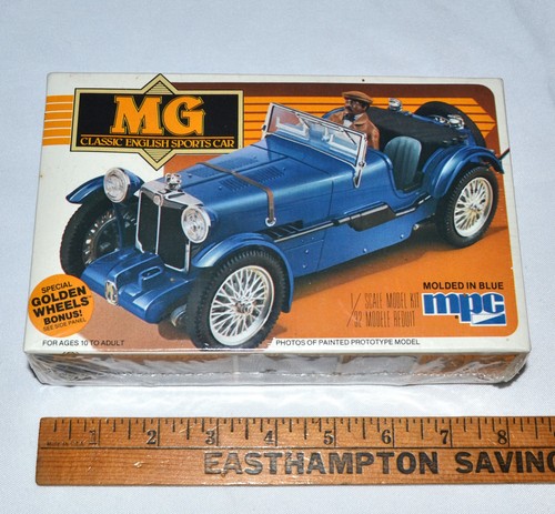 New Sealed NOS MPC MG Classic English Sports Car 1:32 Model Car Kit #1-0901 1982 - Picture 1 of 19