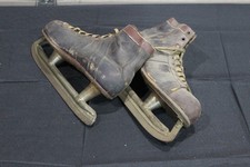 vintage ice skates 1930s, A.R. Hyde Sons, Cambridge, Mass, very worn condition