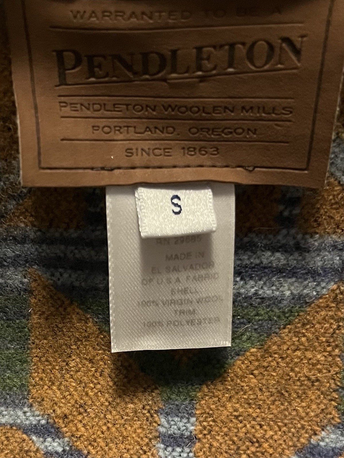 Pendleton Virgin Wool Jacket Aztec Southwestern B… - image 9