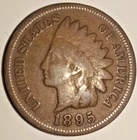 1895 P US INDIAN HEAD CENT - NICE COIN - USA PENNY 1895-P