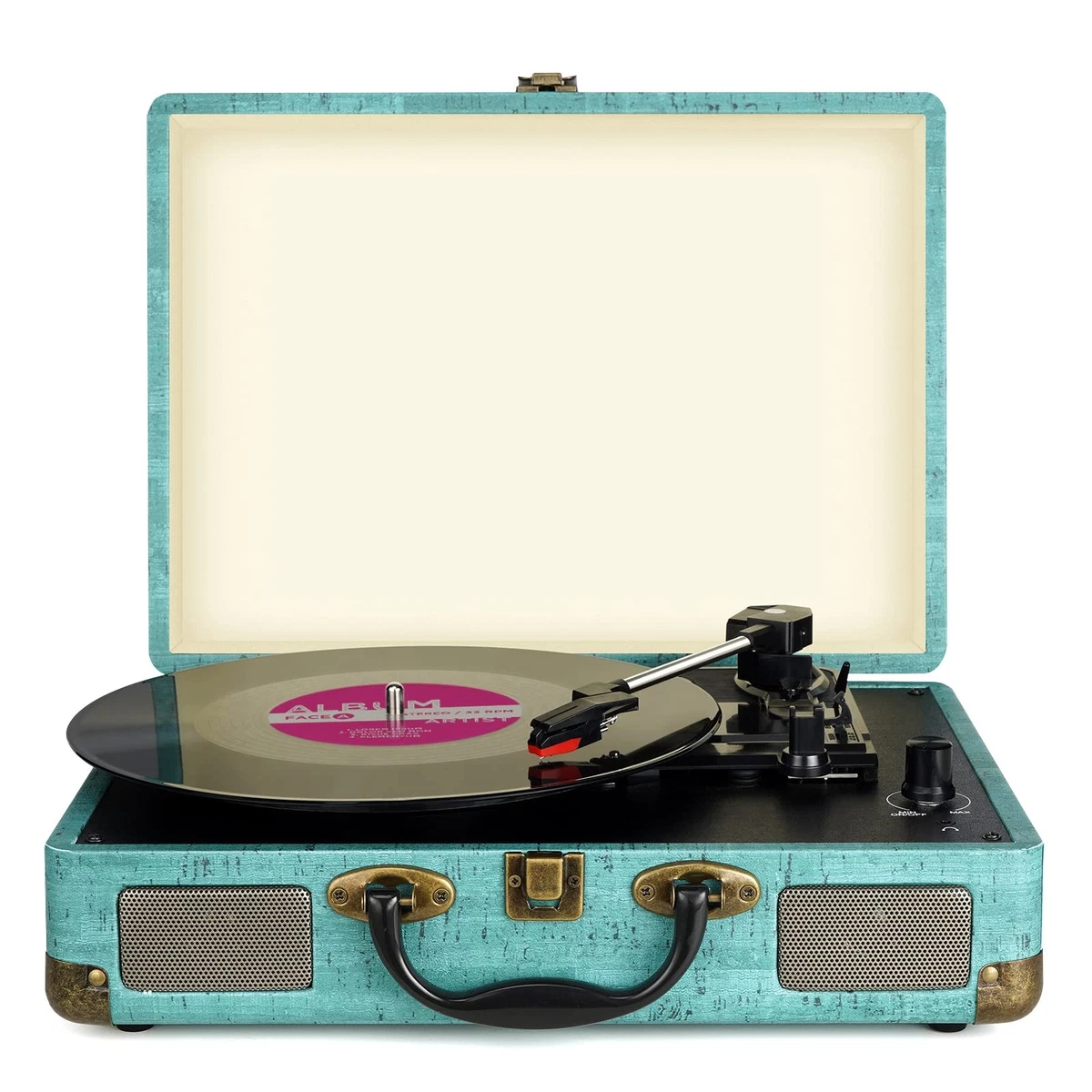 Giradischi Vintage, ammoon Blue tooth Vinile a 3 Velocità per