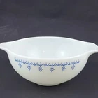 Vintage Pyrex Cinderella Blue Snowflake Garland 2.5 Qt Mixing Bowl #443
