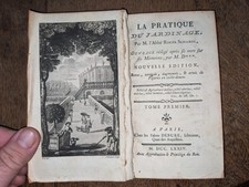 livre ancien-Roger Schabol - La pratique du jardinage T 1 - 1774 - planches