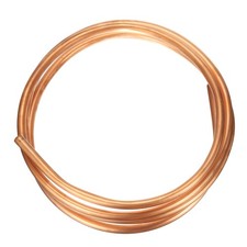 Copper Tube 1/2'' OD x 9.8Ft Refrigeration Flexible Pipe Seamless Hollow