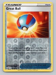 Great Ball 132/159 Reverse Holo Uncommon Crown Zenith