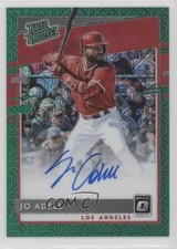 2020 Panini Donruss Optic Green Mojo Prizm 89/99 Jo Adell #RPS-JA Auto u6m