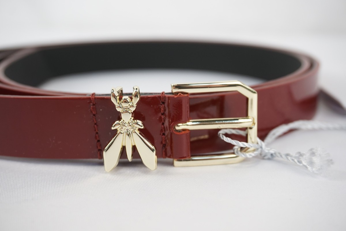Patrizia Pepe Purple Calfskin Regular Women\'s Belt Buy Female Western Belt Purple Leather With Rhinestone  main image 4