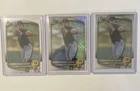 Bowman Chrome Konnor Griffin Pittsburgh Pirates 2023 3 Card Lot Baseball MLB