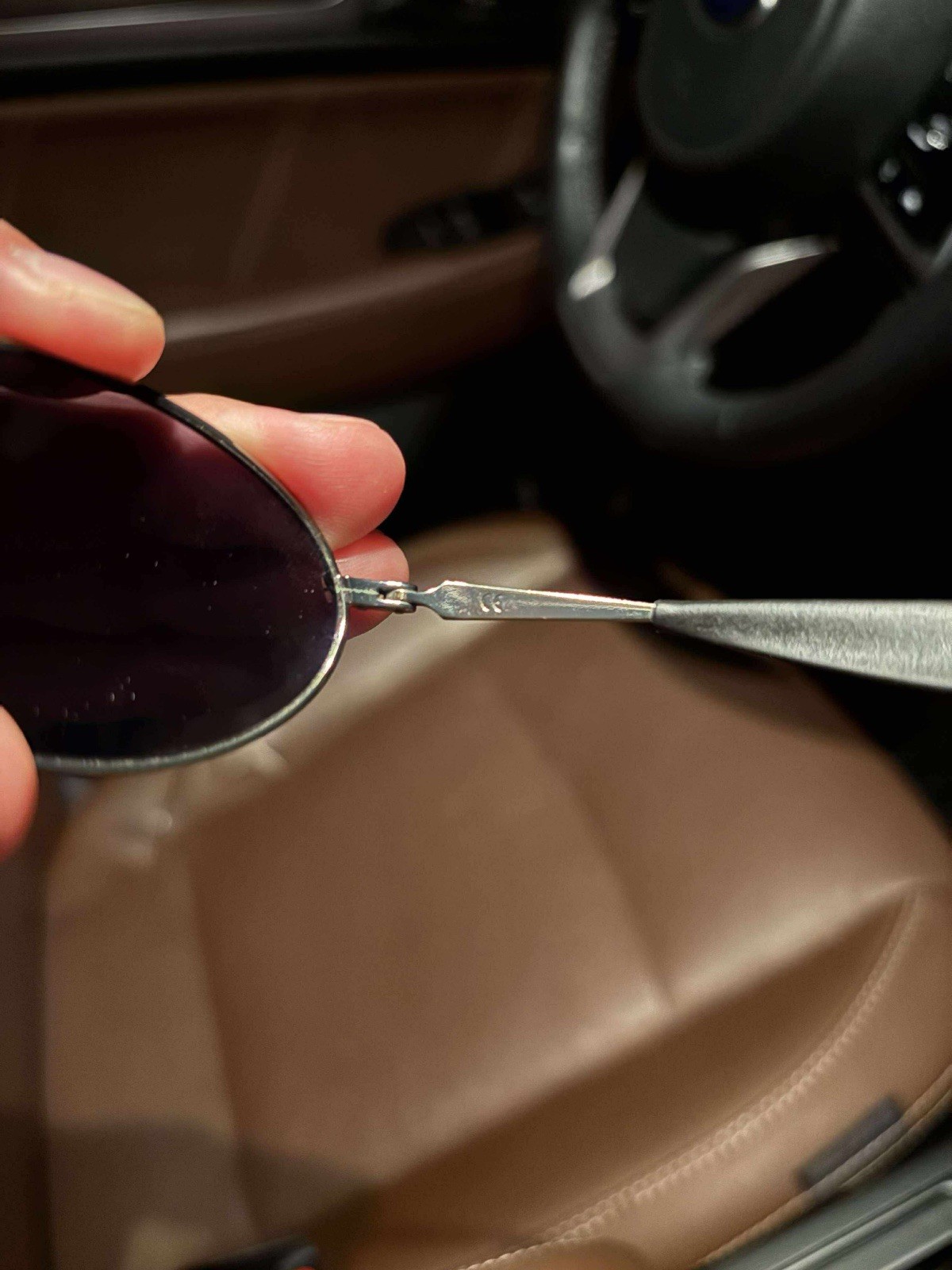 Beautiful 90s Oakley Software E Wire Metallic Sil… - image 6