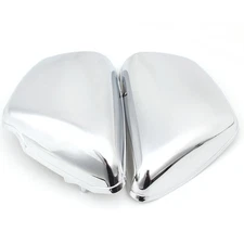 1 Pair Chrome Battery Side Fairing Covers For Yamaha 700/750/1000/1100 Virago