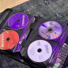 Black Nylon CD/DVD Disc Storage Case Holder Wallet Binder with Sleeves
