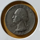 1939-P Washington Quarter 90% Silver VG/F as Pictured
