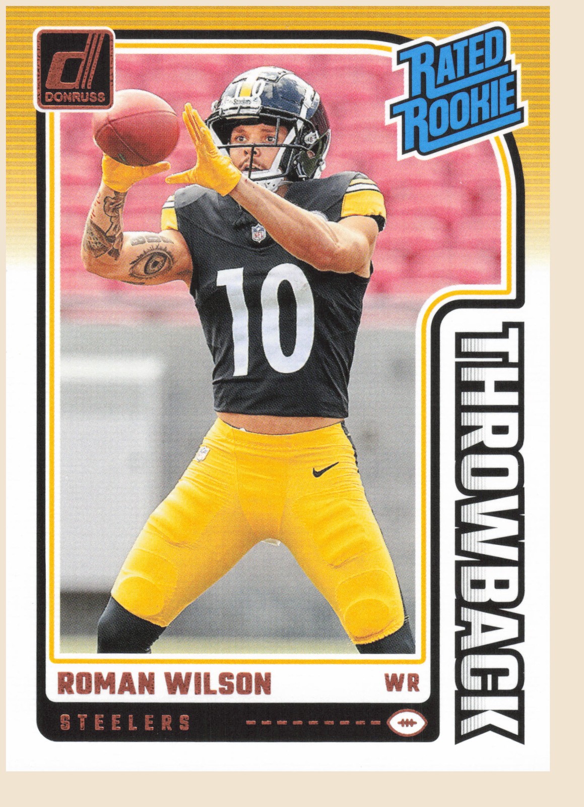 2024 Donruss #21 Roman Wilson Rated Rookies Throwback
