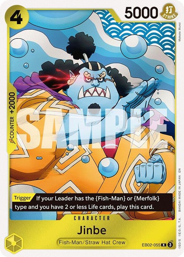 One Piece Jinbe (EB02-055/84) EB02 Anime 25th Collection NM FOIL