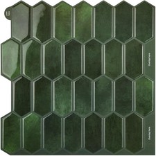 WoStick 3D Peel & Stick Wall Tiles Diamond 10 Sheets Hexagon 30.5x30.5cm