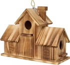 MIXUMON Bird Houses for Outside, Outdoor 3 Hole Bird House Room for 3 Bird Famil