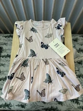 *NWT* Kyte Baby 2T Twirl Bodysuit Dress In Blush Butterfly