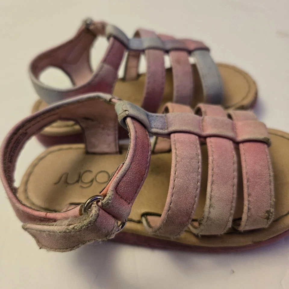 Sandalias Sugar Niño Talla 6 Niño Pequeño Brillo Con Hebilla y Correa para el Tobillo Foto 4 de 4