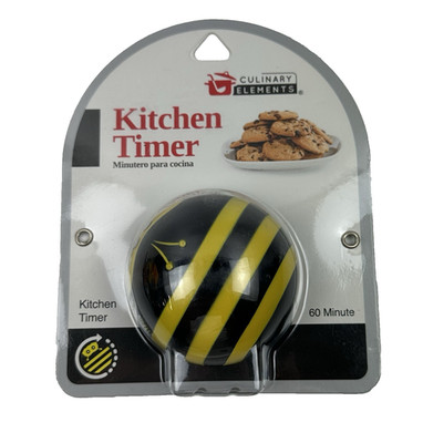 Culinary Elements Yellow Bee 60 Minute Kitchen Timer Home Kitchen Cooking Bumble
