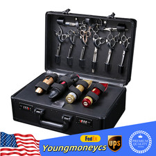 Barber Stylist Suitcase, Carrying Case For Clippers Trimmers Scissors Tool Box