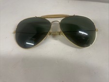 Vintage B L Ray Ban Aviator Sunglasses Gold Metal Frame Made In USA 62-14
