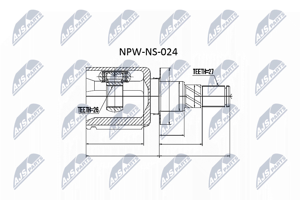 Inner Cv Joint For Nissan Navara D40 05- Pathfinder R51 05- - Image 7
